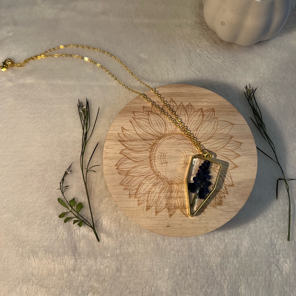 Pressed Flower Necklace